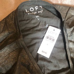 Vintage Soft Loft T-shirt with Sleeve Detail SizeL